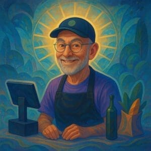 Read more about the article Holy Man at the supermarket cash register