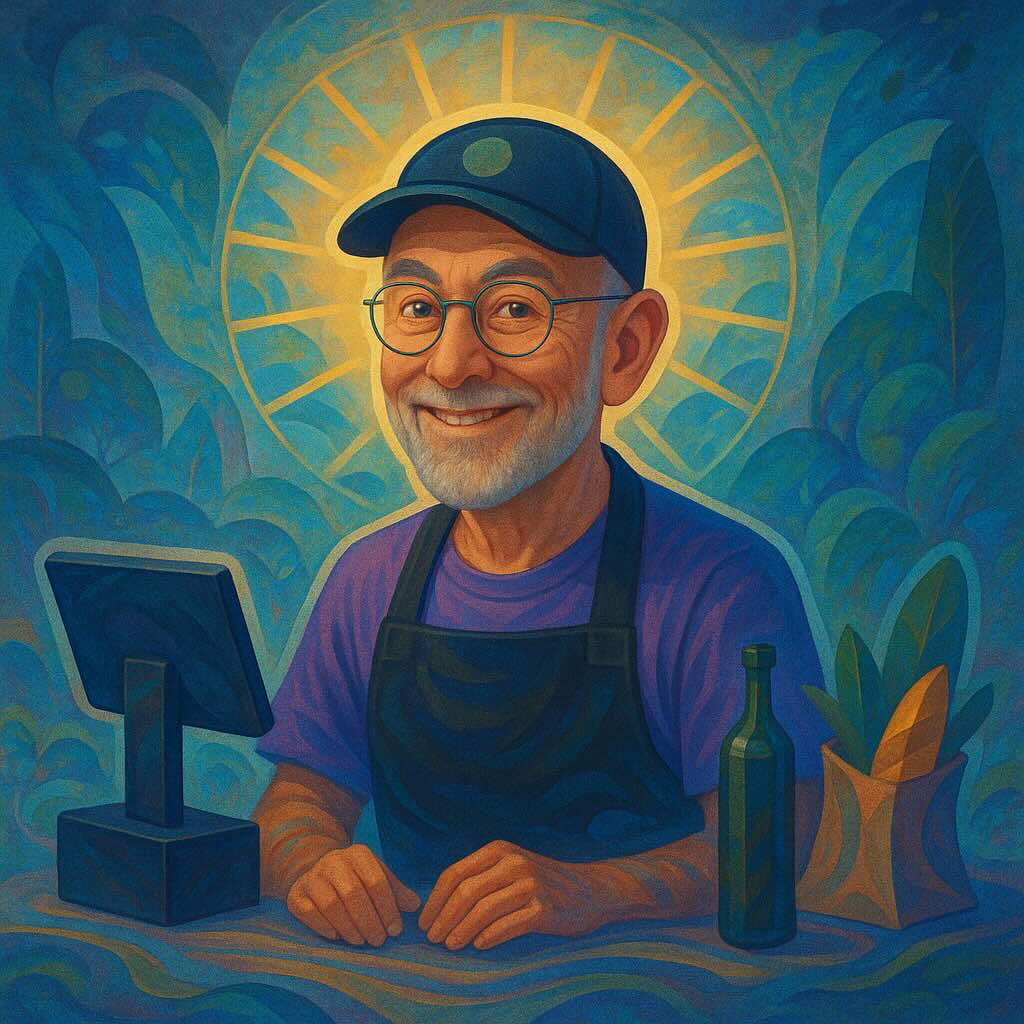 You are currently viewing Holy Man at the supermarket cash register