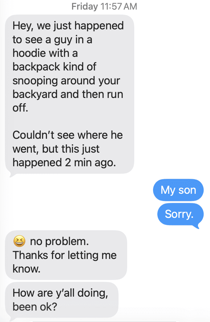 neighbor's note