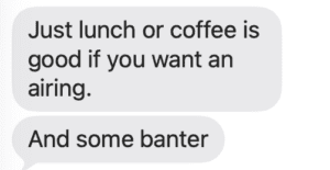 lunch or coffee