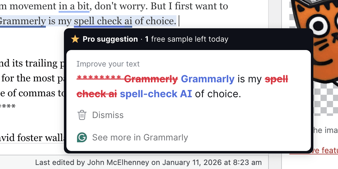 fuck you grammarly ai