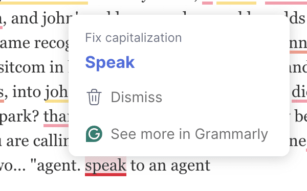 okay grammarly, that's fine