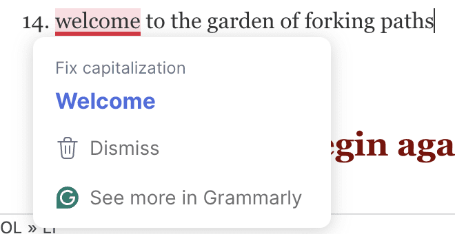 yeah, more on grammarly in a bit