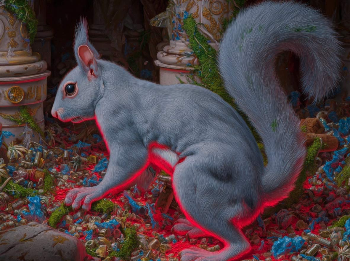 painting of deez nuts