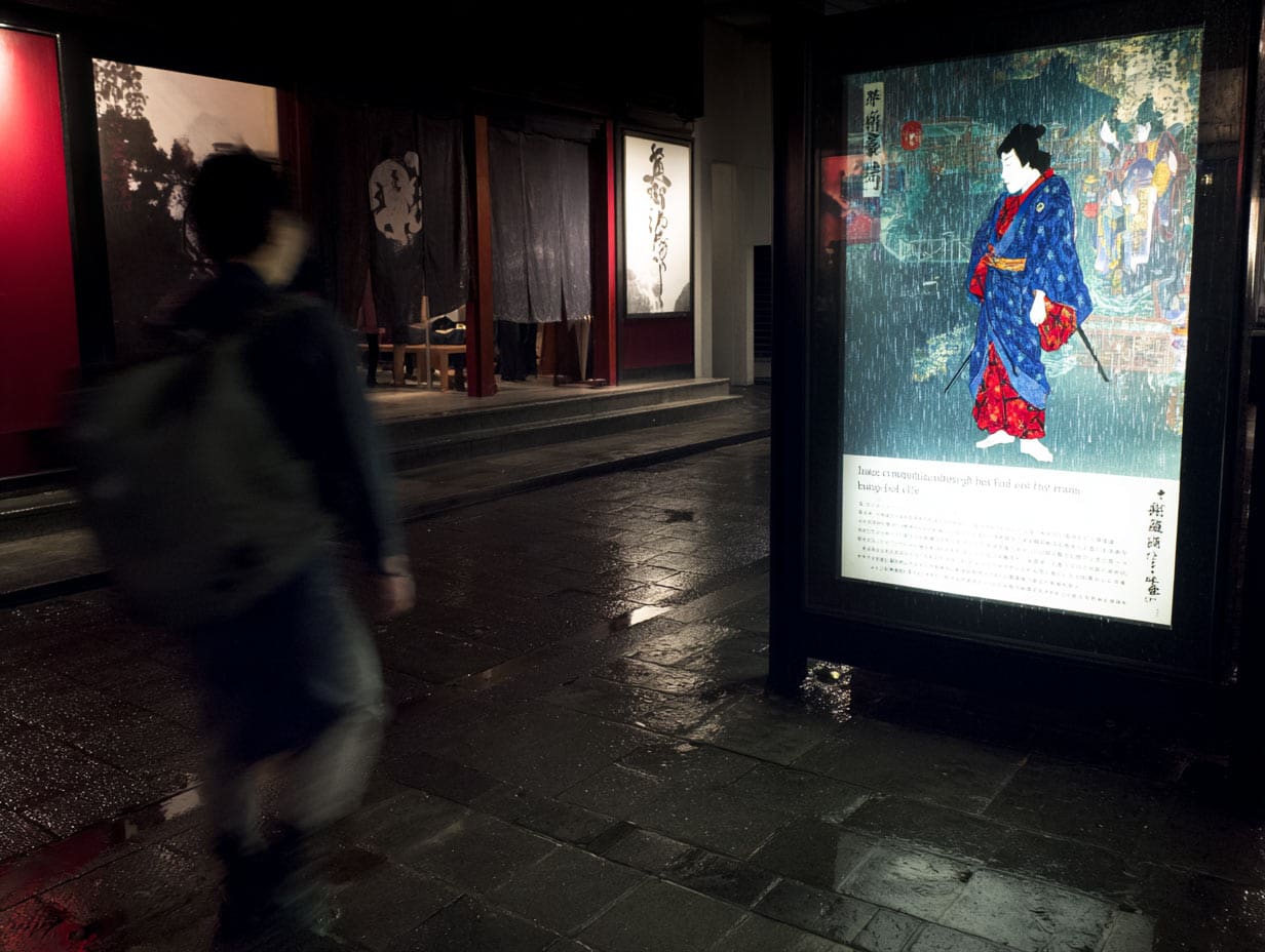 kabuki poster in tokyo