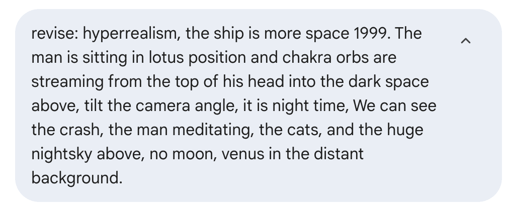 prompt number two: crash landing