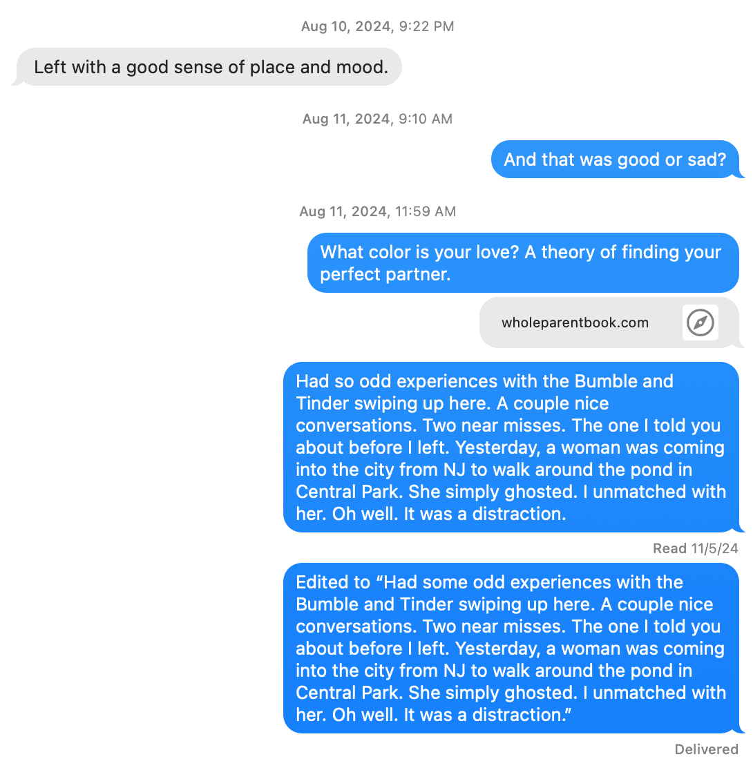 George never responded, he had left the planet