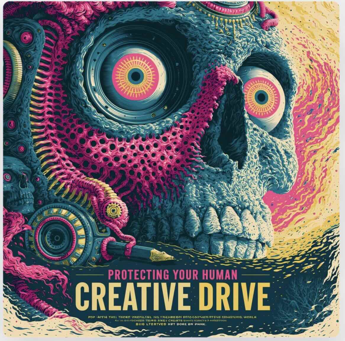 human creative skull, john oakley mcelhenney, hyperfiction